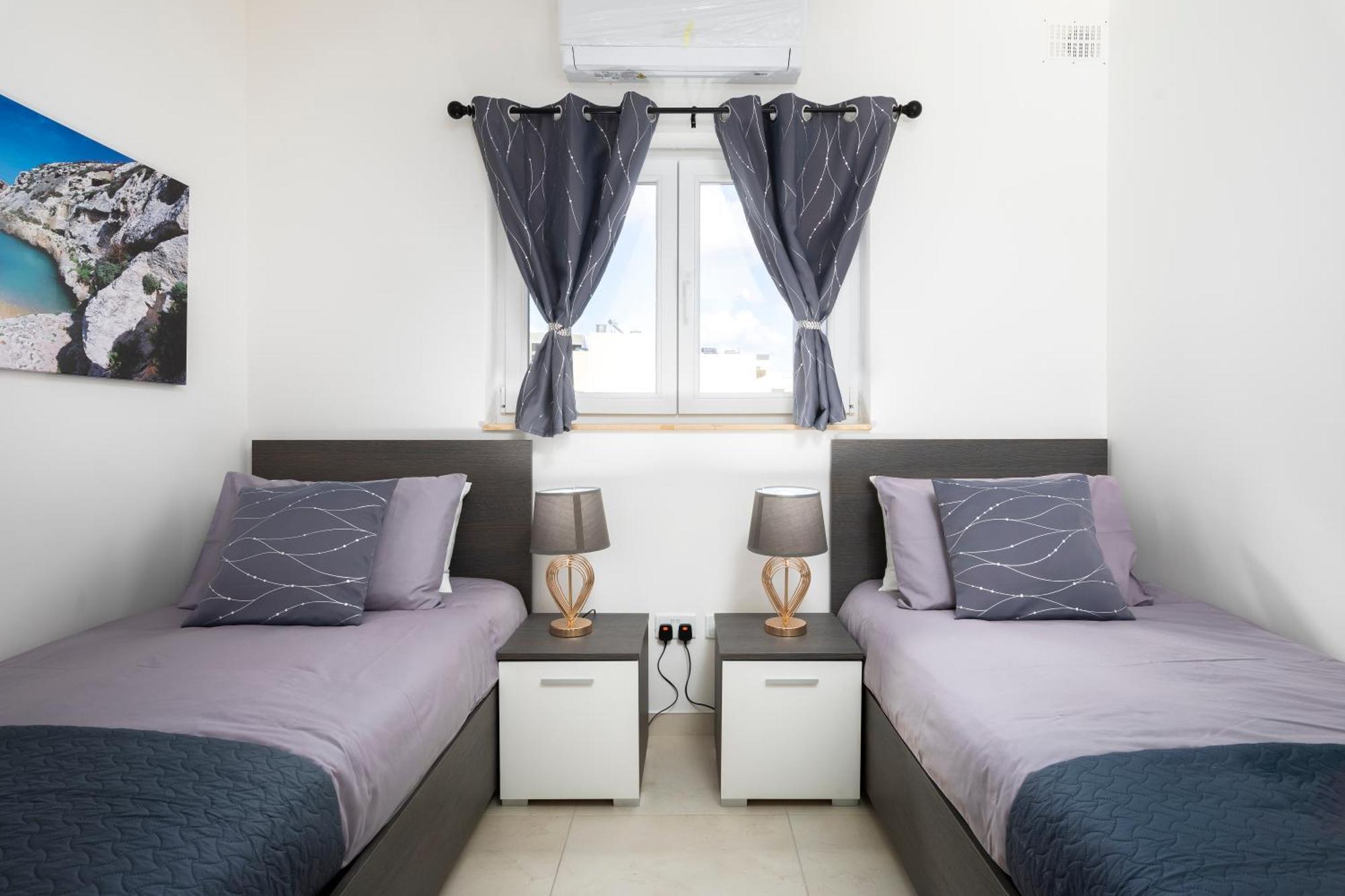 Modern & Spacious 2Br Apartment With Country Views - Close To Xemxija Bay 圣保罗湾城 外观 照片